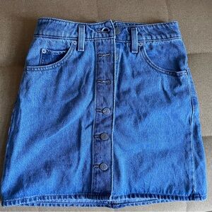 Levi's Blue Denim Mini Skirt